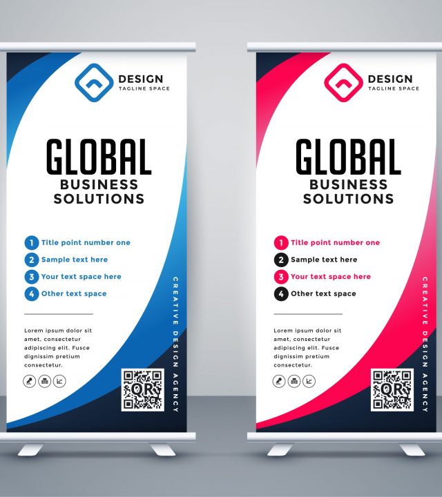 business roll up display standee for presentation purpose